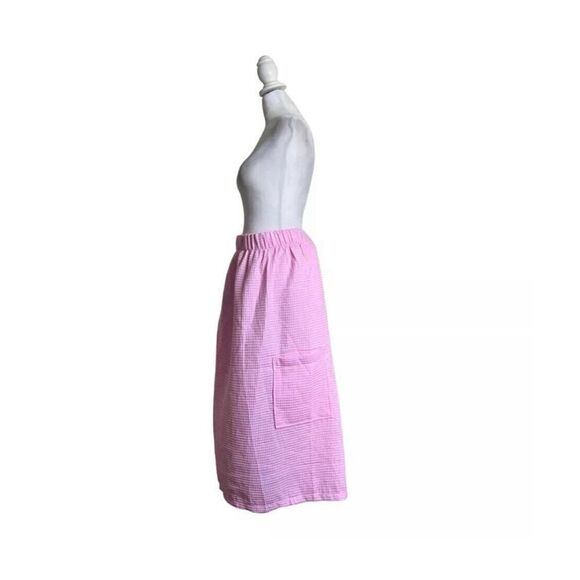 Turquaz Linen Pink Wrap Skirt Plus Size Women’s Waffle Knit US Size XXL NWT - Picture 4 of 9